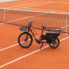 Vélo cargo électrique O2feel Equo Cargo Boost Roland-Garros terre battue