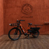 Vélo cargo électrique O2feel Equo Cargo Boost Roland-Garros béquille