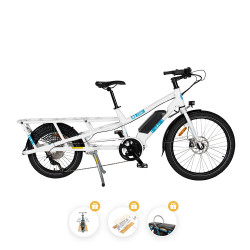 전기화물 자전거 유바 매운 카레 시티 흰색 -화물 반환 작전