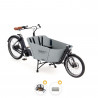 Vélo cargo électrique Babboe City Mountain gris - opération rentrée cargo