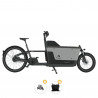 Vélo cargo électrique Carqon Cruise gris - opération rentrée cargo