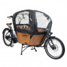 Vélo cargo électrique Babboe City Mountain tente pluie - opération rentrée cargo