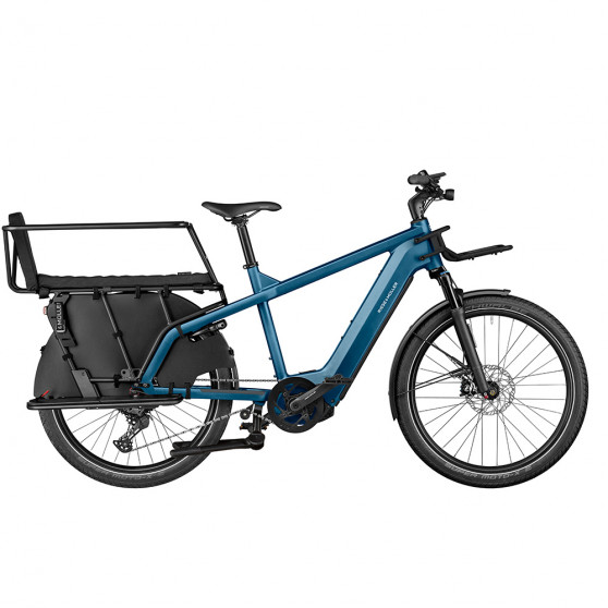 Vélo cargo électrique Riese & Müller Multicharger2 GT Family diamant bleu