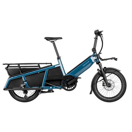 Vélo cargo électrique Riese & Müller Multitinker Touring bleu