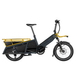 Vélo cargo électrique Riese & Müller Multitinker Touring gris/jaune