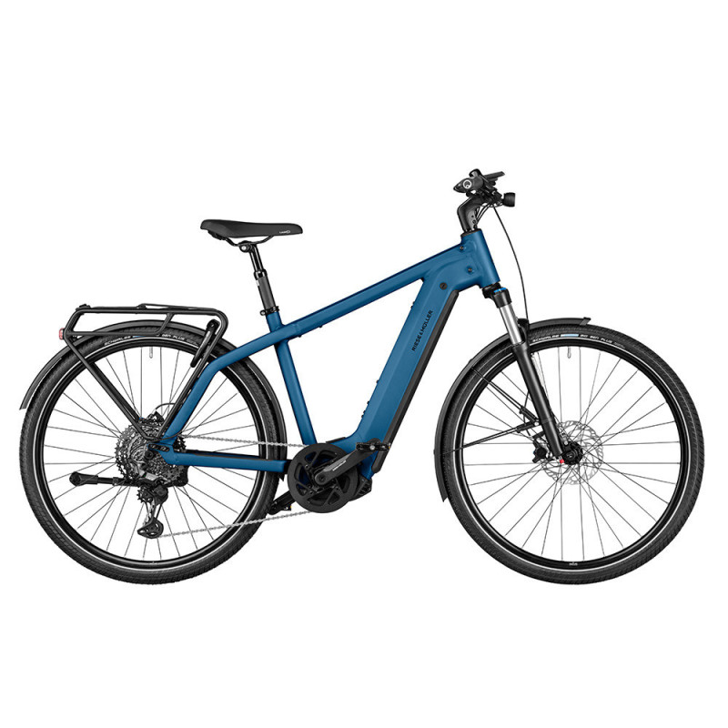VTC électrique Riese & Müller Charger4 Touring diamant bleu