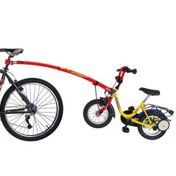 barre attelage vélo tandem velo-adulte velo-enfant remorque cyclotouriste  mono roue drivbag