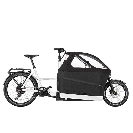Vélo cargo électrique Riese & Müller Packster2 70 Family blanc