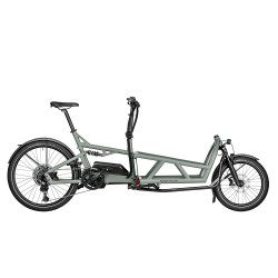 Vélo cargo électrique Riese & Müller Load4 60 Touring gris clair