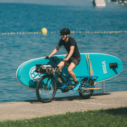 Support de planche de surf Yuba Surf's Up pour vélo cargo Spicy Curry