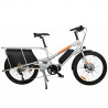 Vélo cargo électrique Yuba Kombi E5 gris