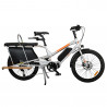 Vélo cargo électrique Yuba Kombi E5 orange
