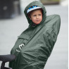 Poncho enfant Hamax pour porte-bébé vélo rouge vif