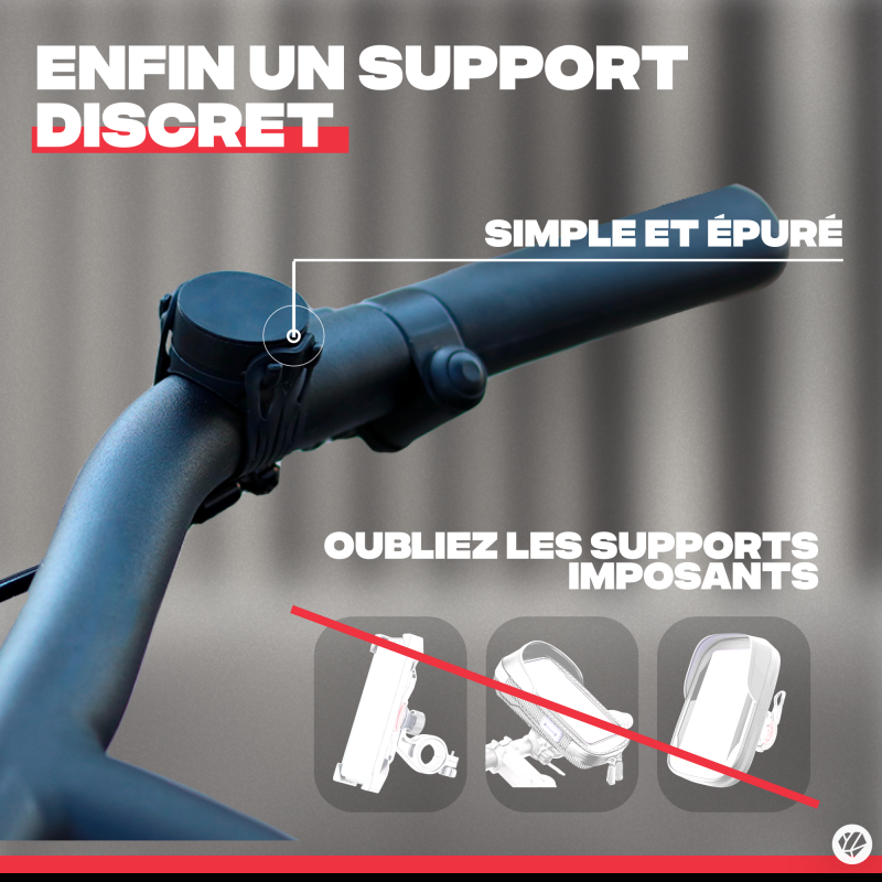 Shapeheart Innovation Française, Support téléphone vélo magnétique Pro avec  Pochette détachable étanche. Porte téléphone vélo électrique. Support  téléphone vélo, Trottinette, VTT Accessoire vélo