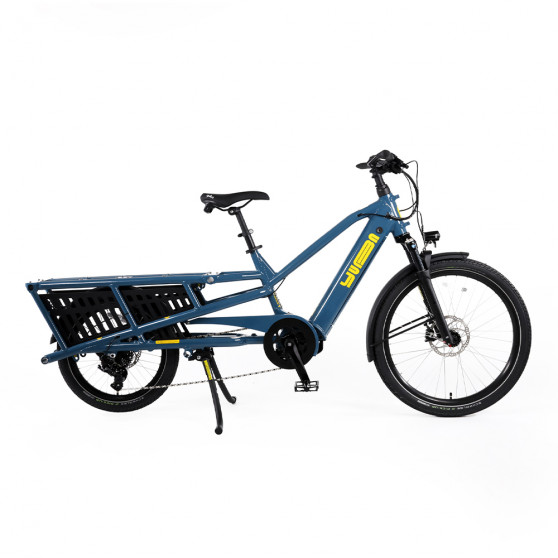 Vélo cargo électrique Yuba Spicy Curry bleu