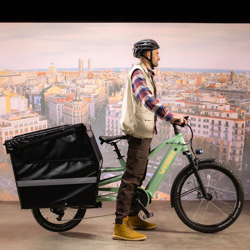 Vélo cargo électrique Yuba Spicy Curry+ hauteur cadre