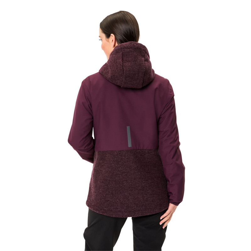 Veste vélo femme Vaude Cyclist Padded IV - cassis ou black (2022)