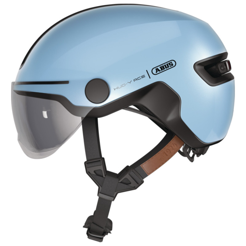 Casque vélo urbain avec visière Abus Hud-Y ACE Iced Blue 