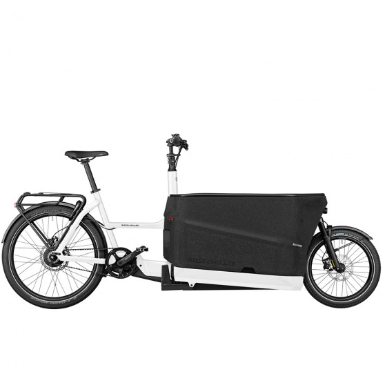 Vélo cargo électrique Riese & Müller Packster 70 Vario blanc