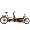 Vélo cargo électrique Riese & Müller Load4 75 Touring orange box porte-bagages