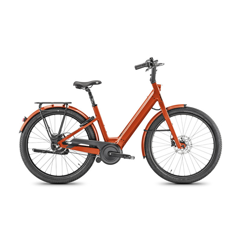Vélo de ville électrique Moustache Lundi 27.6 orange