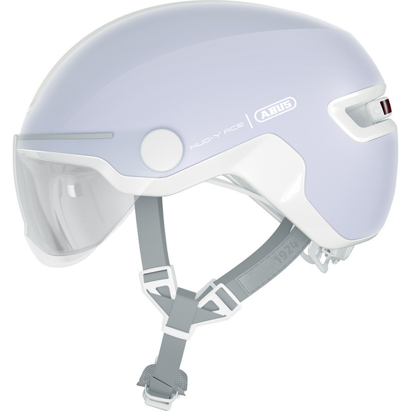 Casque vélo urbain avec visière Abus Hud-Y ACE Pure Lavender