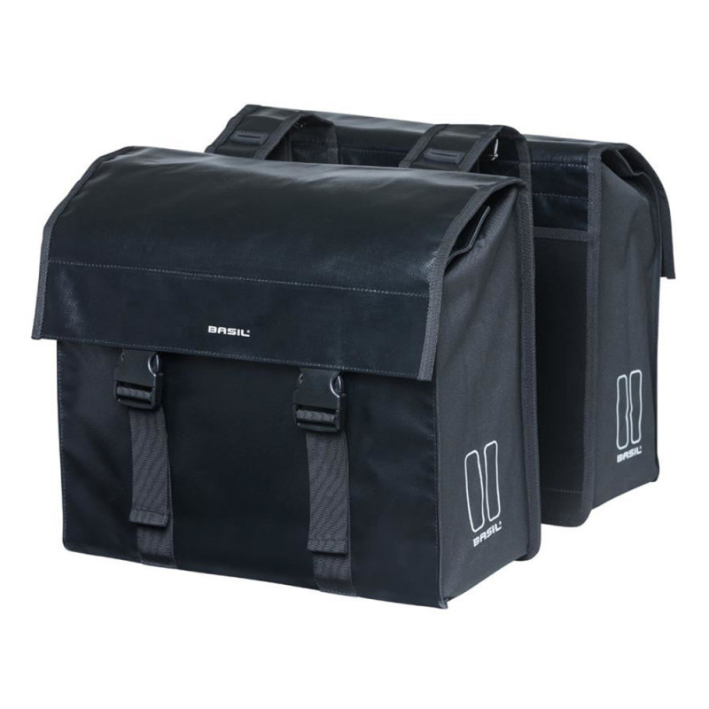 Paire de sacoches vélo ville Basil Urban Load réfléchissant