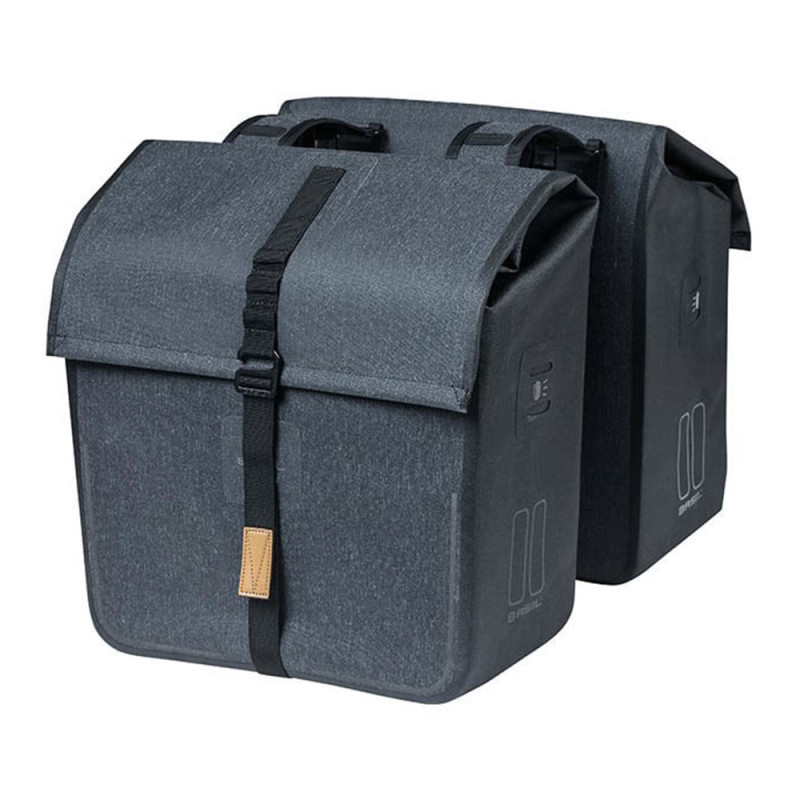 Paire de sacoches vélo ville Basil Urban Dry 2 x 25L ouverture