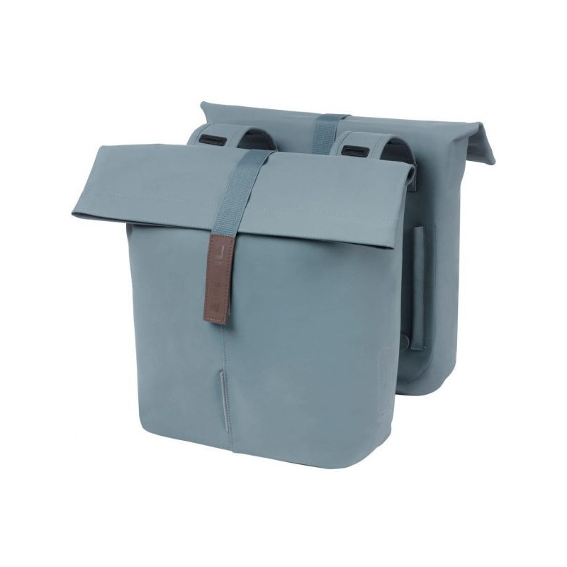 Sacoche double vélo ville Basil City 2 x 14L bleu