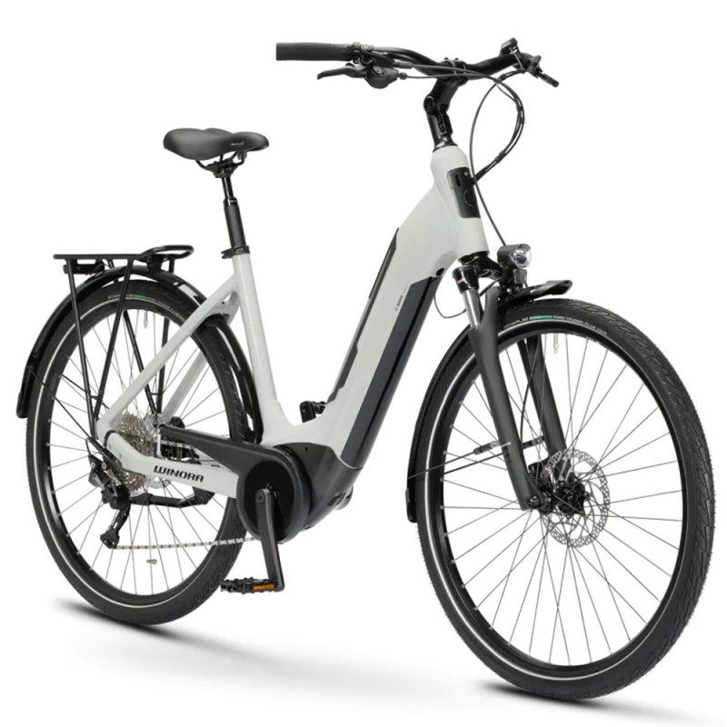 VTC électrique Winora Tria 10 gris (500 Wh)