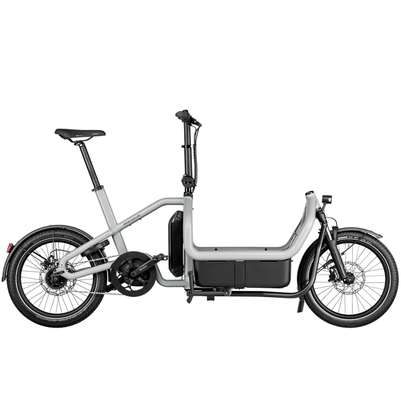Vélo cargo électrique Riese & Müller Carrie City gris