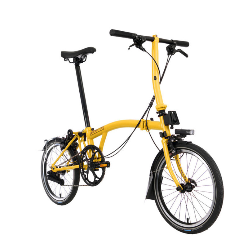 Vélo pliant Brompton C Line Explore Bumblebee Yellow (guidon S)