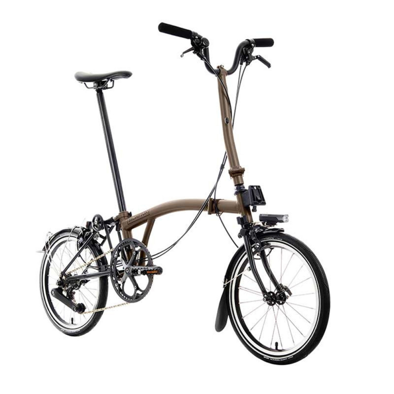 Vélo pliant Brompton P Line Urban Bronze Sky (guidon H)