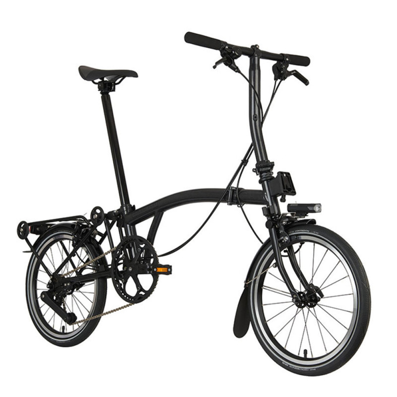 Brompton P Line Urban Midnight Black + porte-bagages (guidon S)