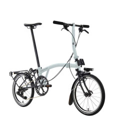 Brompton P Line Urban Lunar Ice + porte-bagages (guidon S)