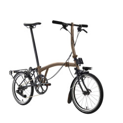 Brompton P Line Urban Bronze Sky + porte-bagages (guidon S)