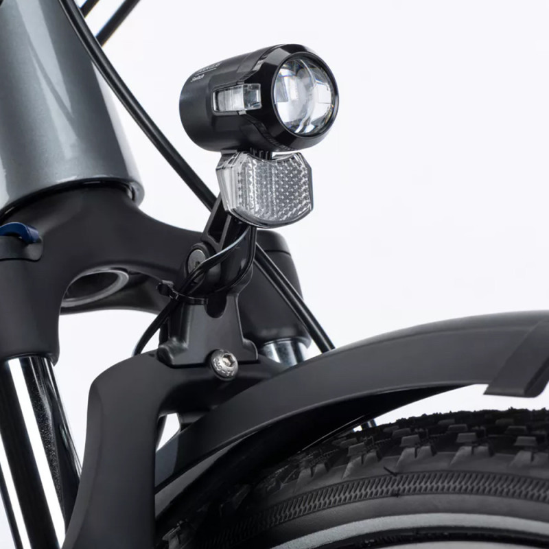 Vélo tout chemin Winora Domingo 27 phare AXA