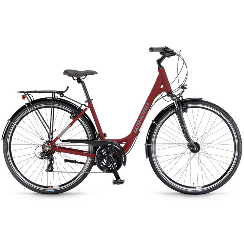 Vélo tout chemin Winora Domingo 21 Wave rouge