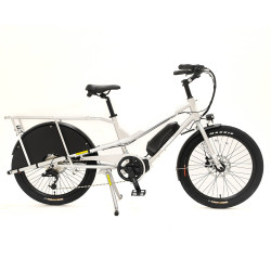 Vélo cargo électrique Yuba Kombi E5 orange