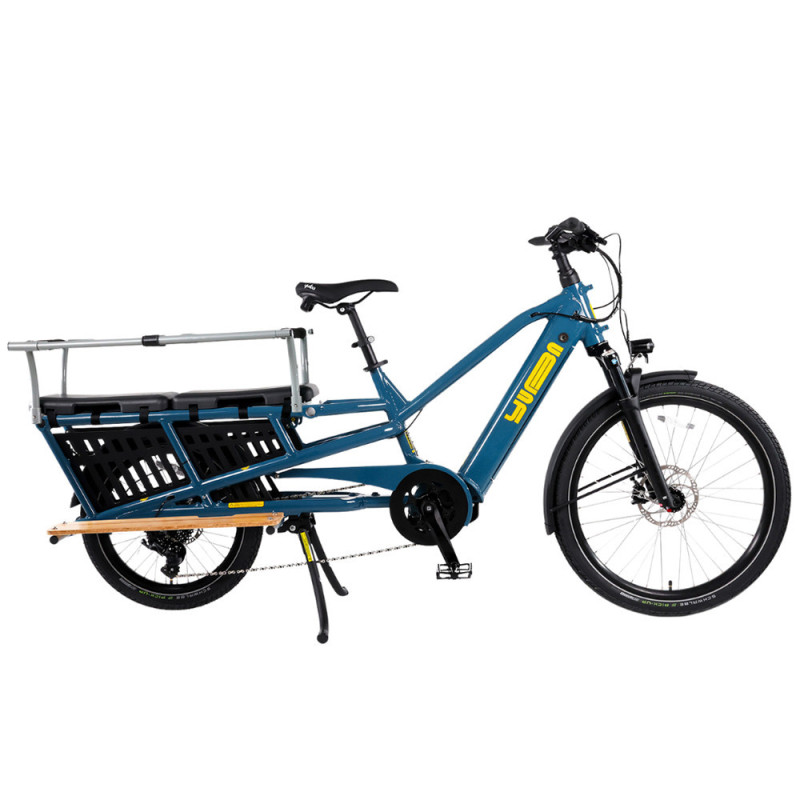 Vélo cargo électrique Yuba Spicy Curry bleu