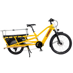 Vélo cargo électrique Yuba Spicy Curry bleu