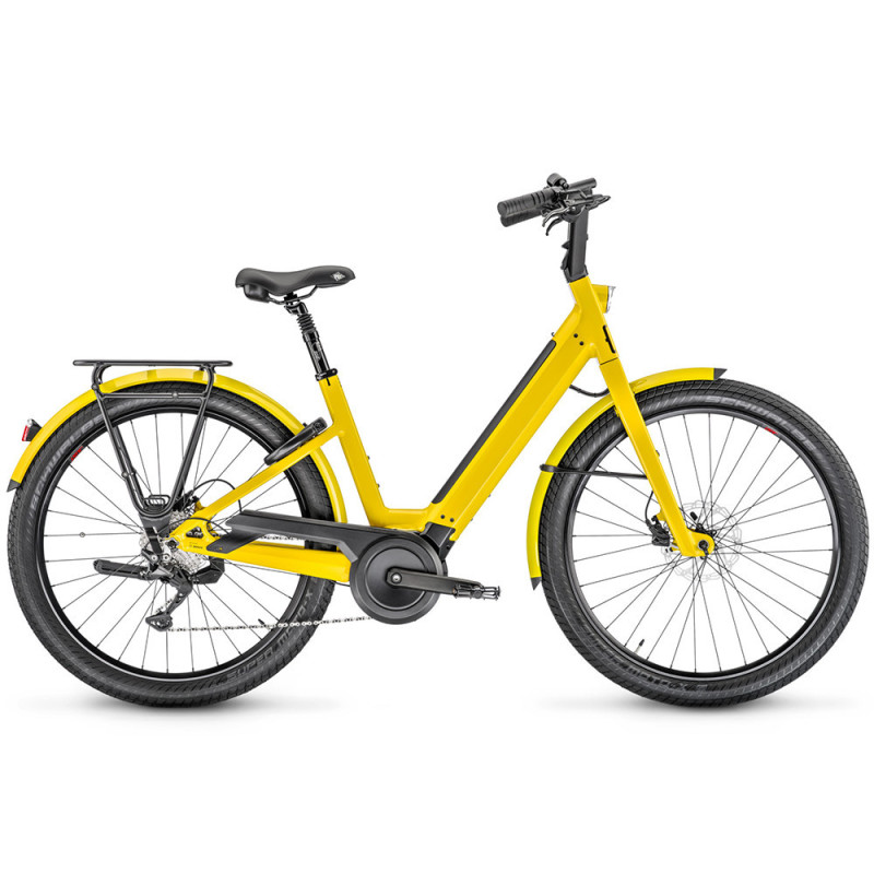 Vélo ville électrique Moustache Lundi 27.3 jaune (500 Wh)