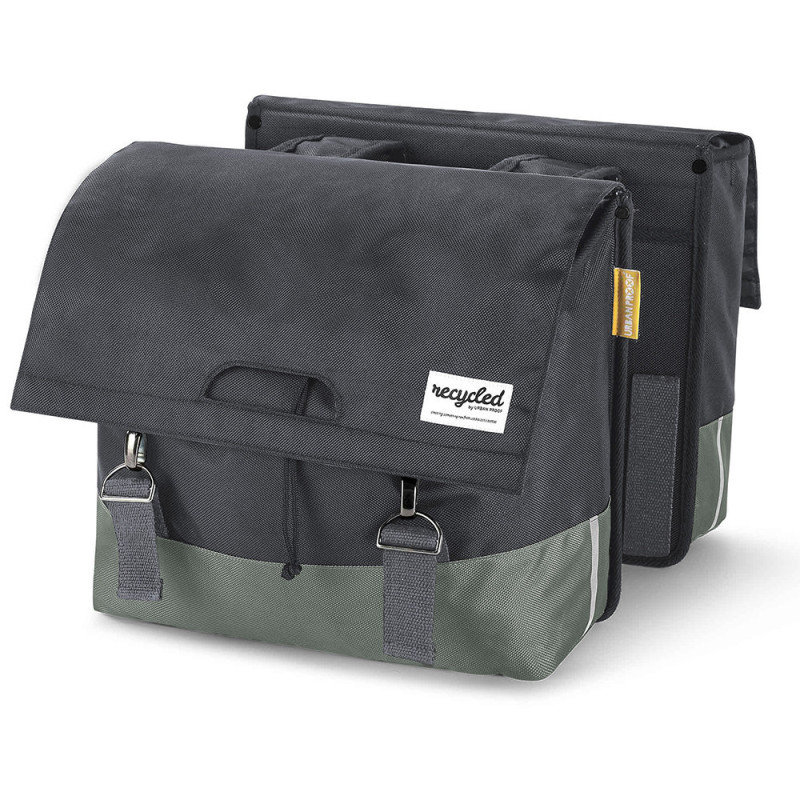 Sacoche double Urban Proof Recycled Double Bicycle Bag vert