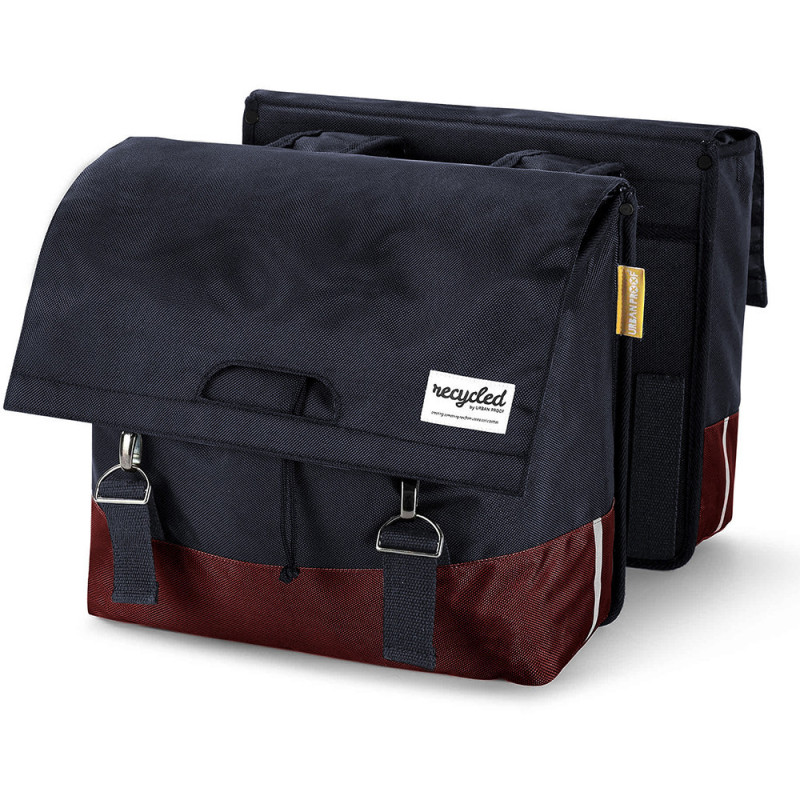 Sacoche double Urban Proof Recycled Double Bicycle Bag rouge