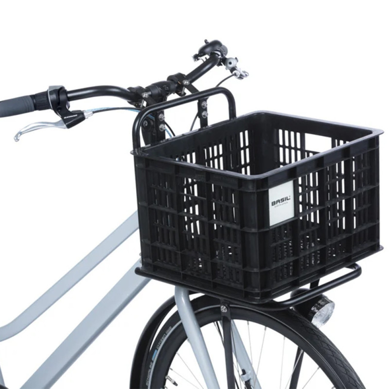 Caisse de transport Basil Crate M MIK 2.0 porte-bagages avant