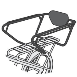 Structure O2feel Family Bar Plus pour vélo cargo Equo avec dossier