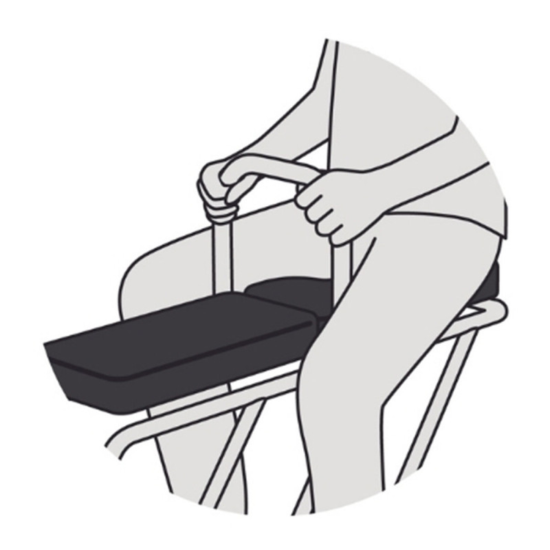 Coussin O2feel Cosy Seat pour vélo cargo Equo fixation MIK