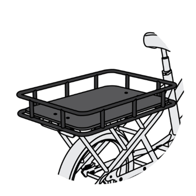 Plateau arrière O2feel Maxi Platform pour vélo cargo Equo 60 kg max