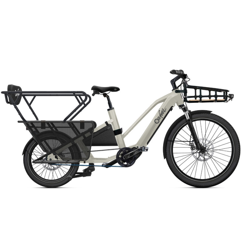 Vélo cargo électrique O2feel Equo 7 (pack Family)