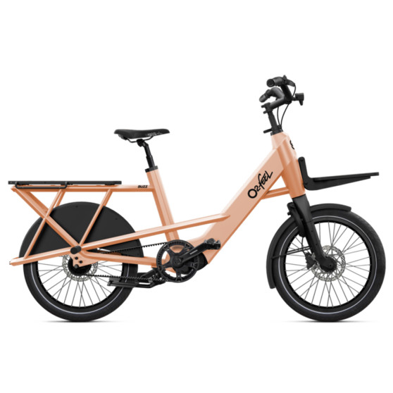 Vélo cargo électrique O2feel Buzz 8 peach fuzz